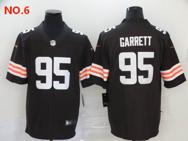 Men's Cleveland Browns #95 Myles Garrett Jesey NO.6;